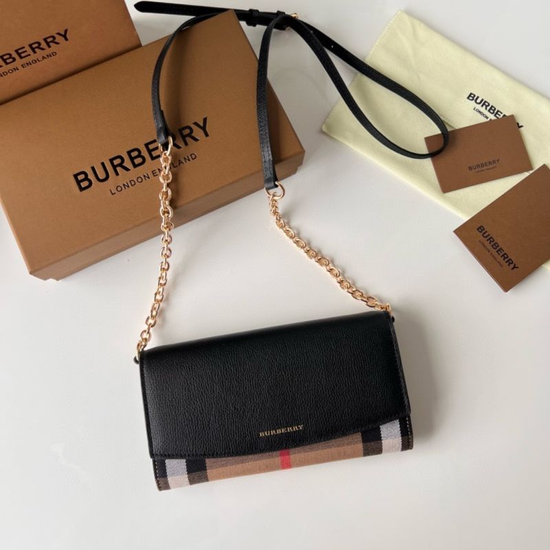 Burberry Check Chain Wallet