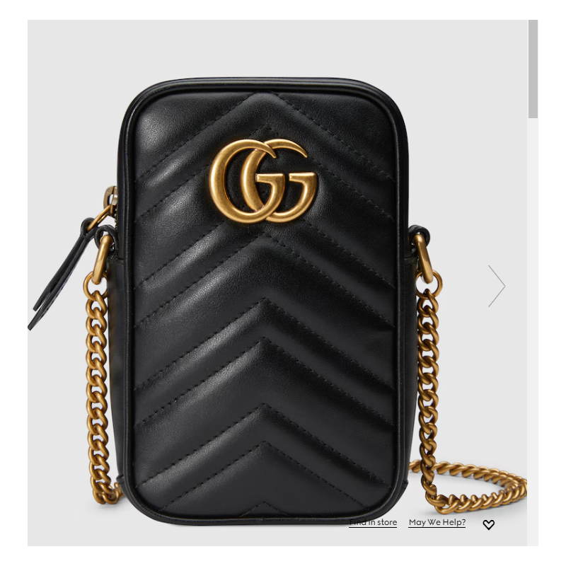 Gucci GG marmont Mini Bag-Black