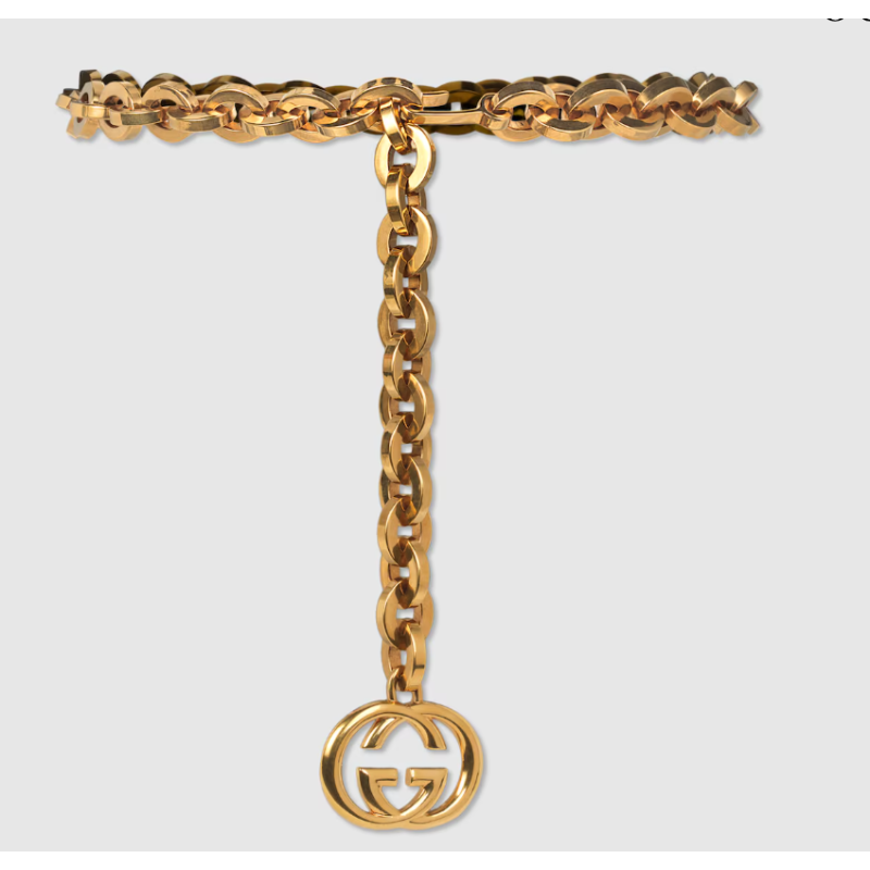 Gucci adjustable chain belt