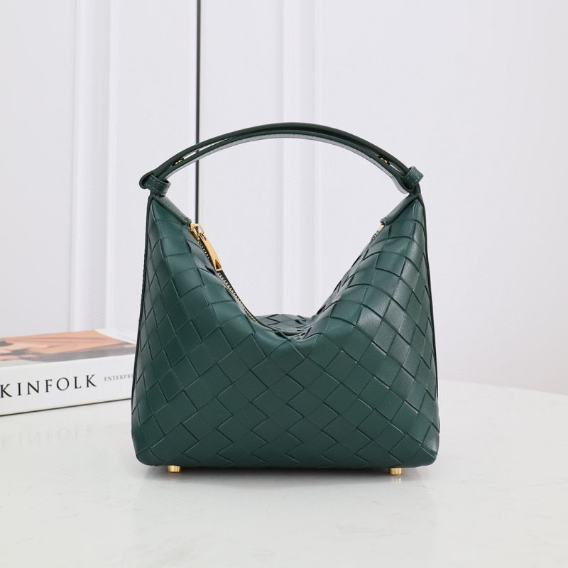 Bottega Veneta Wallace Shoulder Bag-Emerald Green
