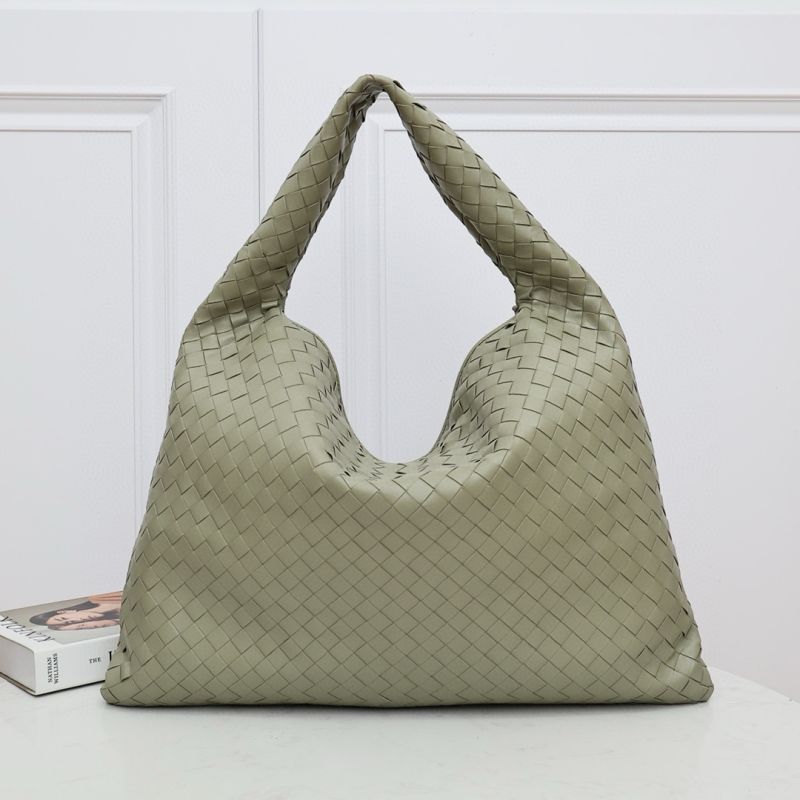 Bottega Veneta Large Hop Shoulder Bag-Travertine