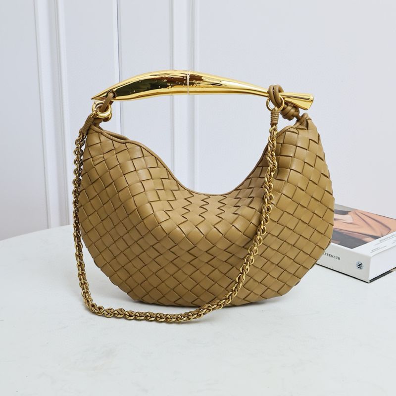 Bottega Veneta Sardine Chain Bag-Dark Praline