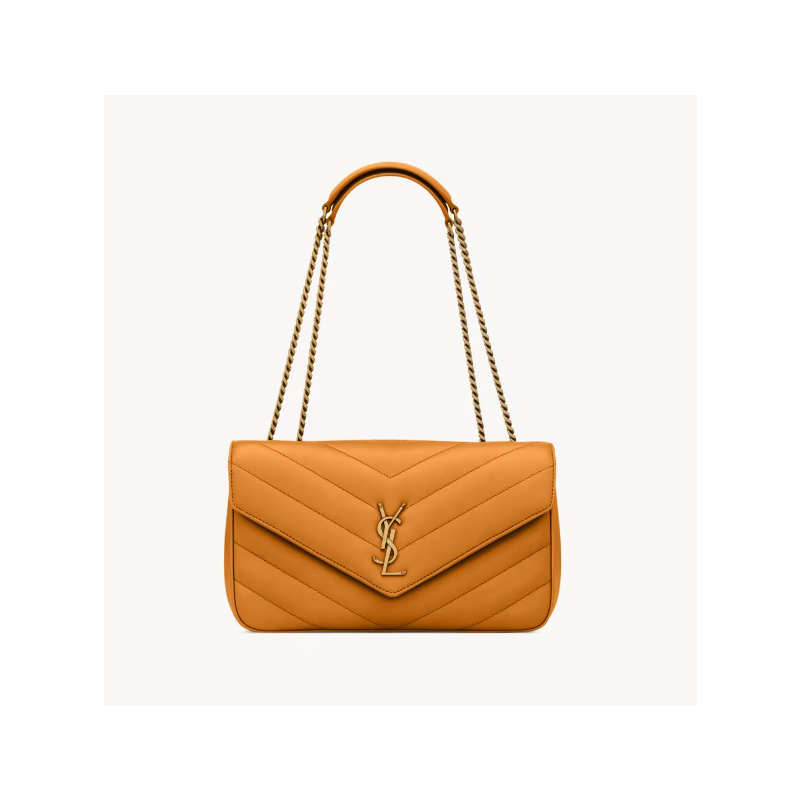 Saint Laurent Loulou Medium in matelasse lambskin- Sunflower 