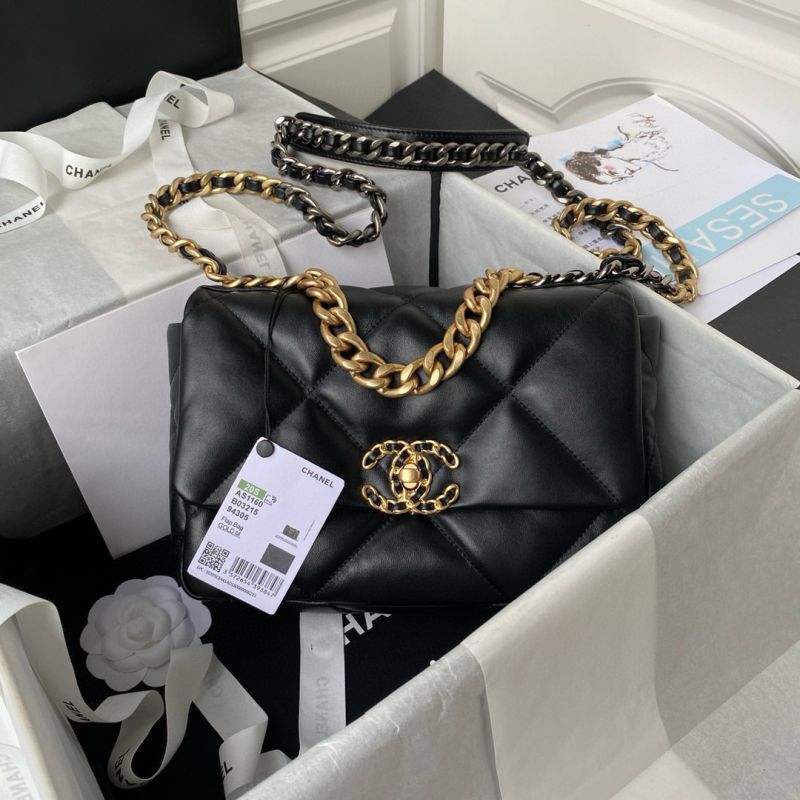 Chanel 19 Handbag Medium size -Black