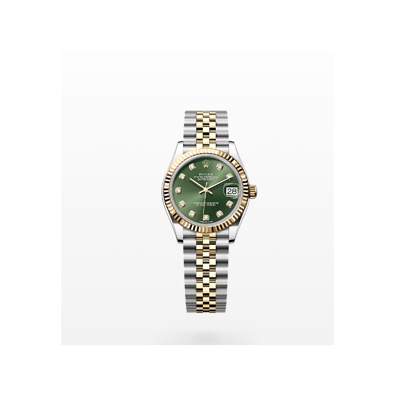 Rolex Lady Datejust 28mm, 31mm, Oystersteel, Diamonds , 18k yellow gold