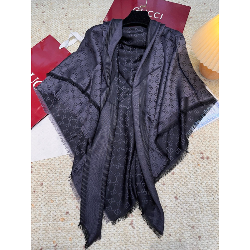 Gucci Classic Cashmere and Silk Shawl 