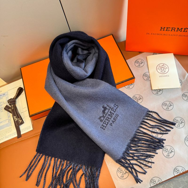 Hermes Cashmere Reversible Scarf