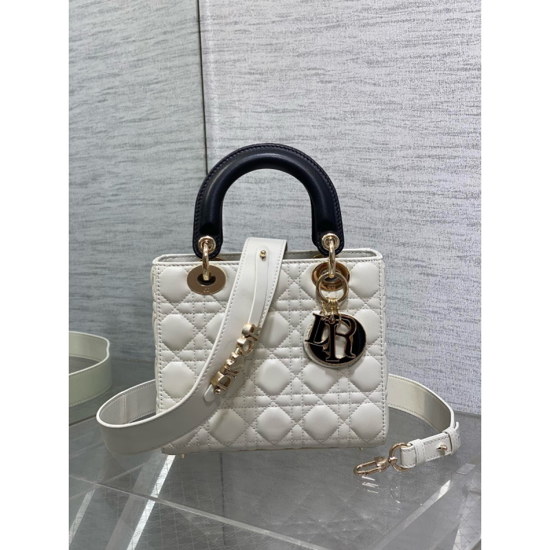 Two-tone Small Lady dior My ABCDior Bag