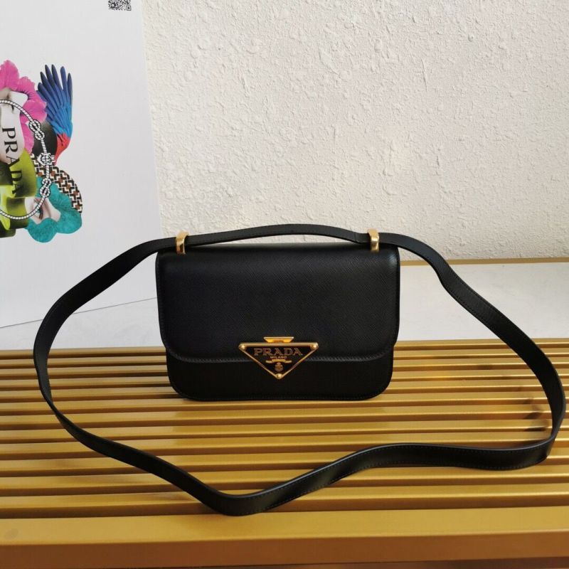 Prada Emblème Saffiano shoulder bag