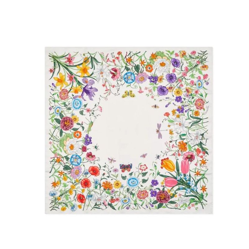 Gucci Square Silk Scarf
