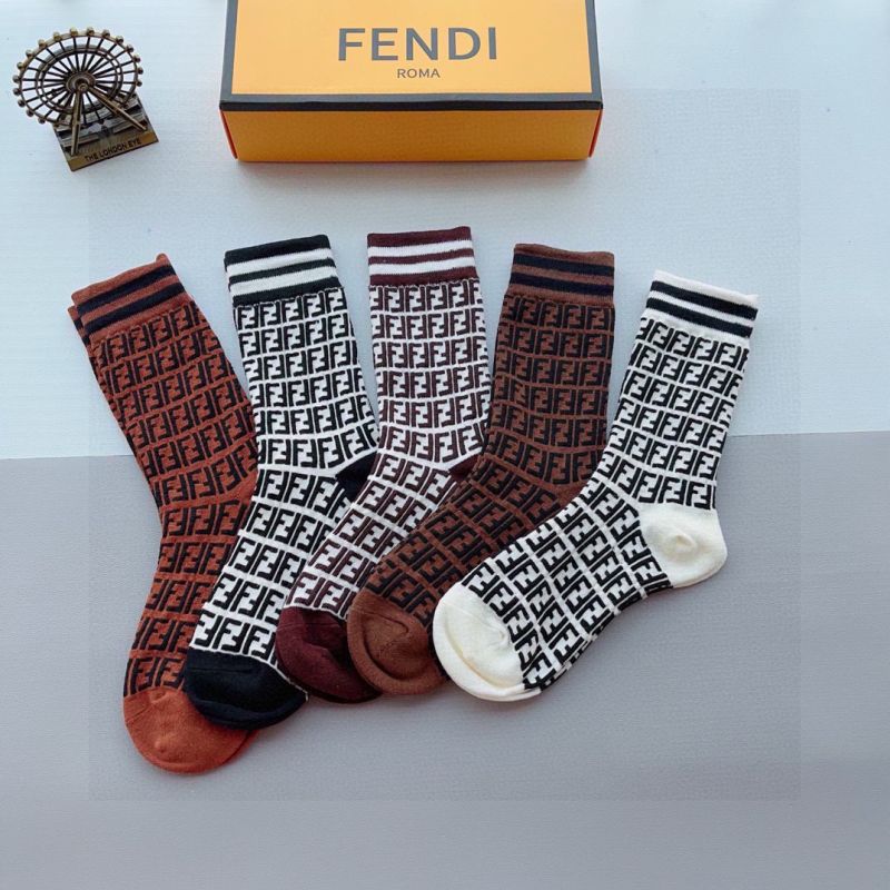 Fendi socks ( 5 pairs)