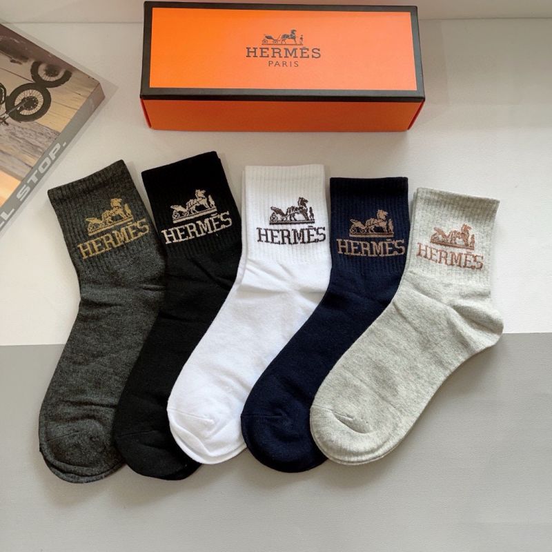 Hermes socks ( 5 pairs ) 
