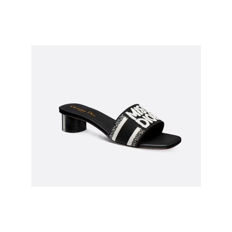 Dior Dway Heeled Slide, Size 35-42