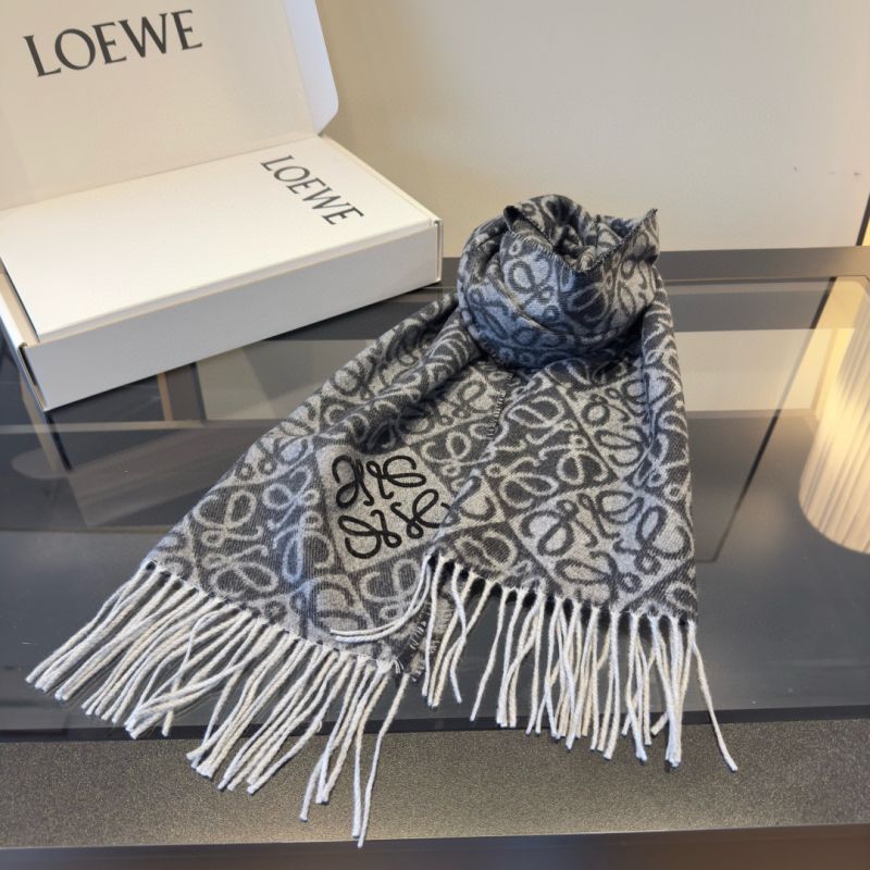 Loewe Wool and Cashmere Anagram scarf
