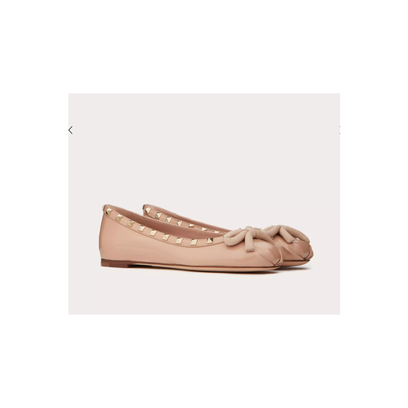 Valentino Garavani Rockstud patent leather ballerina , Size 35-41